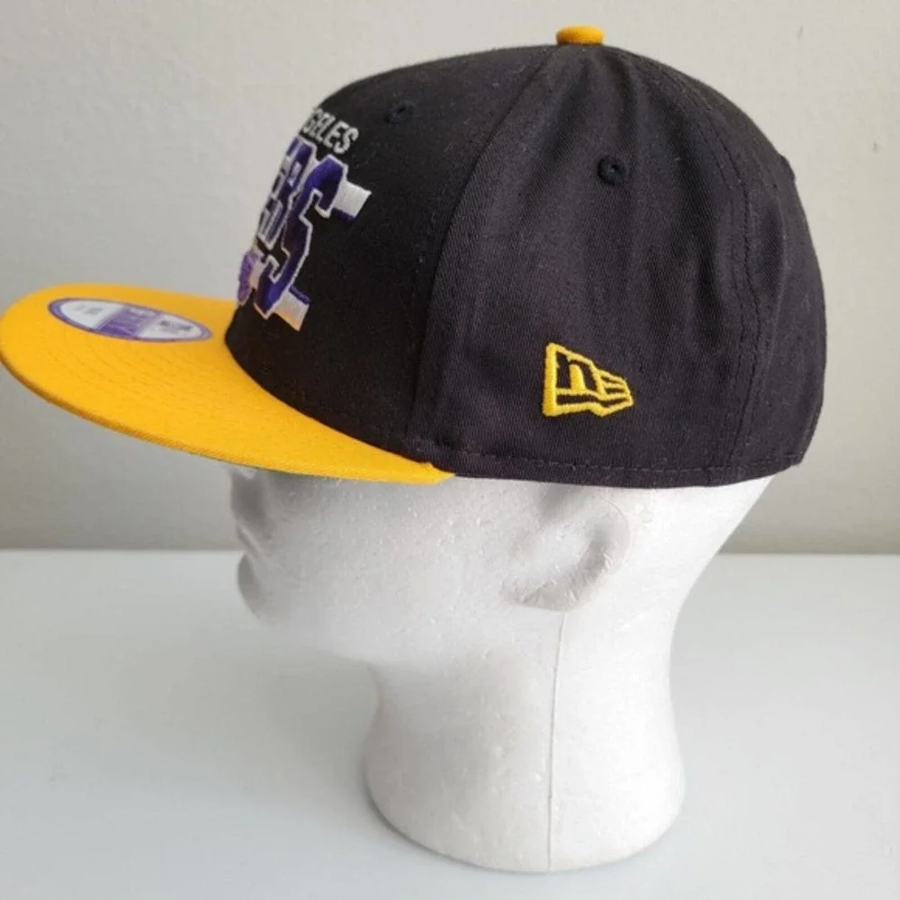 Los Angeles‎ Lakers HWC New Era 9Fifty Snapback Hat Youth Black Yellow